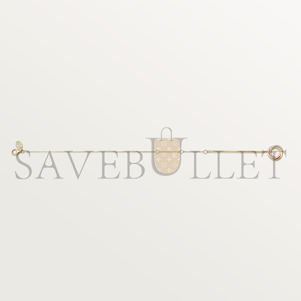 ca*t*er trinity 18k white gold, 18k yellow gold, 18k rose gold, Di*m*nd bracelet b6069815